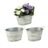 Jardinière En Zinc En Lot De 3 -Komar Boutique ddbdcf21c3ea49e098f0a500c33db020