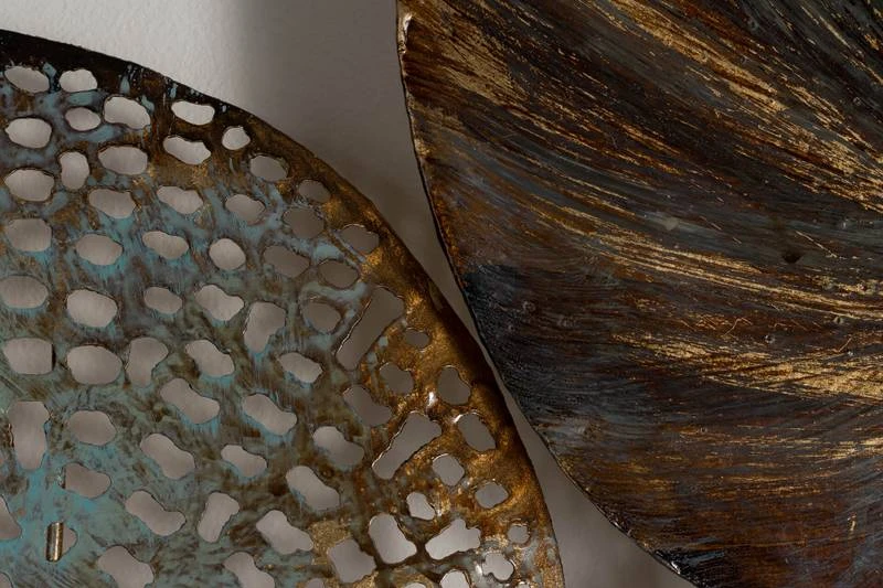 Sculpture Murale Gilded Water Lilies 10 Sculpture Murale Gilded Water Lilies – Image 8