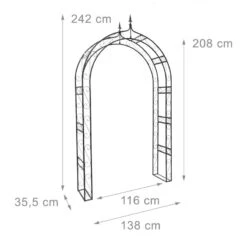 Arche à Rosiers Pointue Tuteur Plante -Komar Boutique e10e97df899540a4b66feed711873767