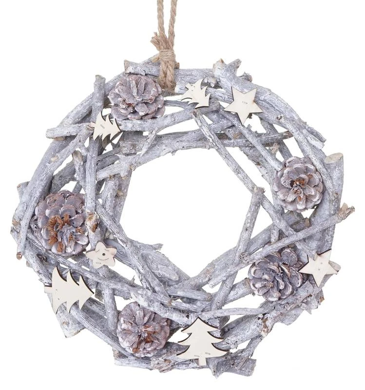 Couronne De Porte Cône De Sapin Rond 3 Couronne De Porte Cône De Sapin Rond