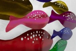 Sculpture Murale Métal Rainbowfish -Komar Boutique ed54120da1314f4c8007eaa2956156a9