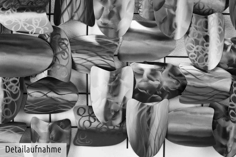 Sculpture Murale Métal Argent Armour 8 Sculpture Murale Métal Argent Armour – Image 6