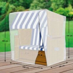 Komar Boutique -Komar Boutique schutzhuelle premium fuer strandkorb breite 150 cm polyester 347871